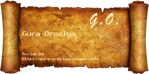 Gura Orsolya névjegykártya